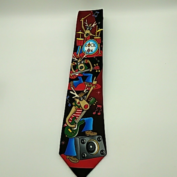 tie tales Other - Tie Tales mens tie Reindeer rocking polyester 56"